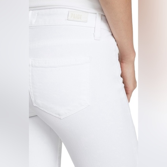 Paige skyline skinny crop lived in crisp white jean made in USA size 28 - Picture 4 of 13